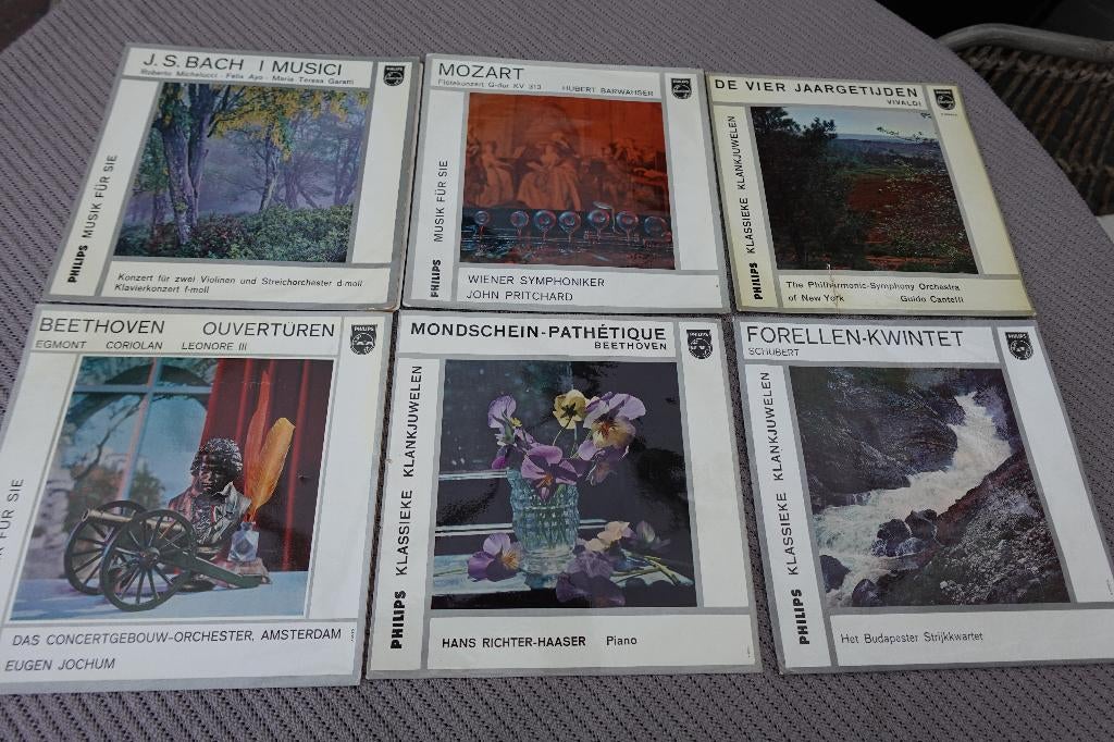 12 LP's met klassieke muziek, Cd's en Dvd's, Vinyl | Klassiek, Gebruikt, 10 inch, Overige typen, Ophalen of Verzenden