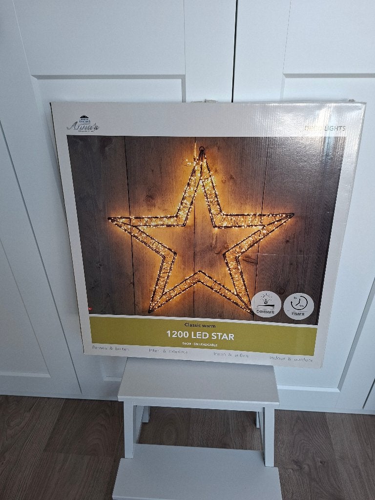 Anna's Collection STER 3d 1200led 56 cm., Diversen, Kerst, Ophalen, Zo goed als nieuw