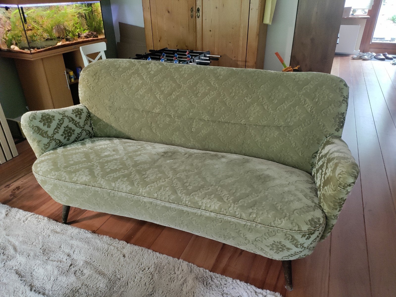 Vintage bank opknapper, Huis en Inrichting, Banken | Sofa's en Chaises Longues, Ophalen, Gebruikt, 150 tot 200 cm, Tweepersoons