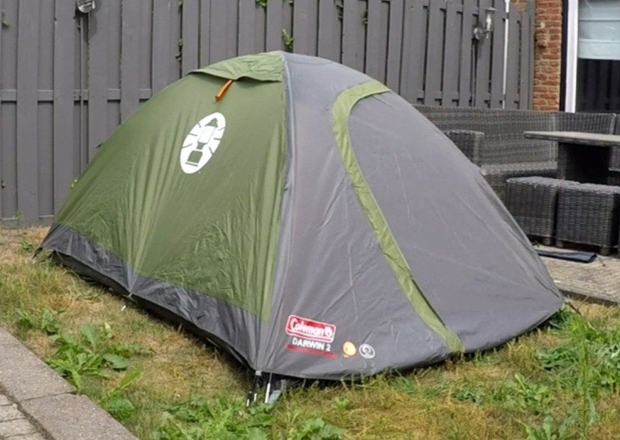 2 x Coleman Darwin 2 persoons tent., Ophalen, Gebruikt, Tot en met 2