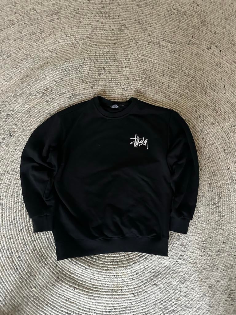 Stussy 8 Ball Crewneck Zwart, Ophalen of Verzenden, Zo goed als nieuw, Maat 46 (S) of kleiner, Zwart