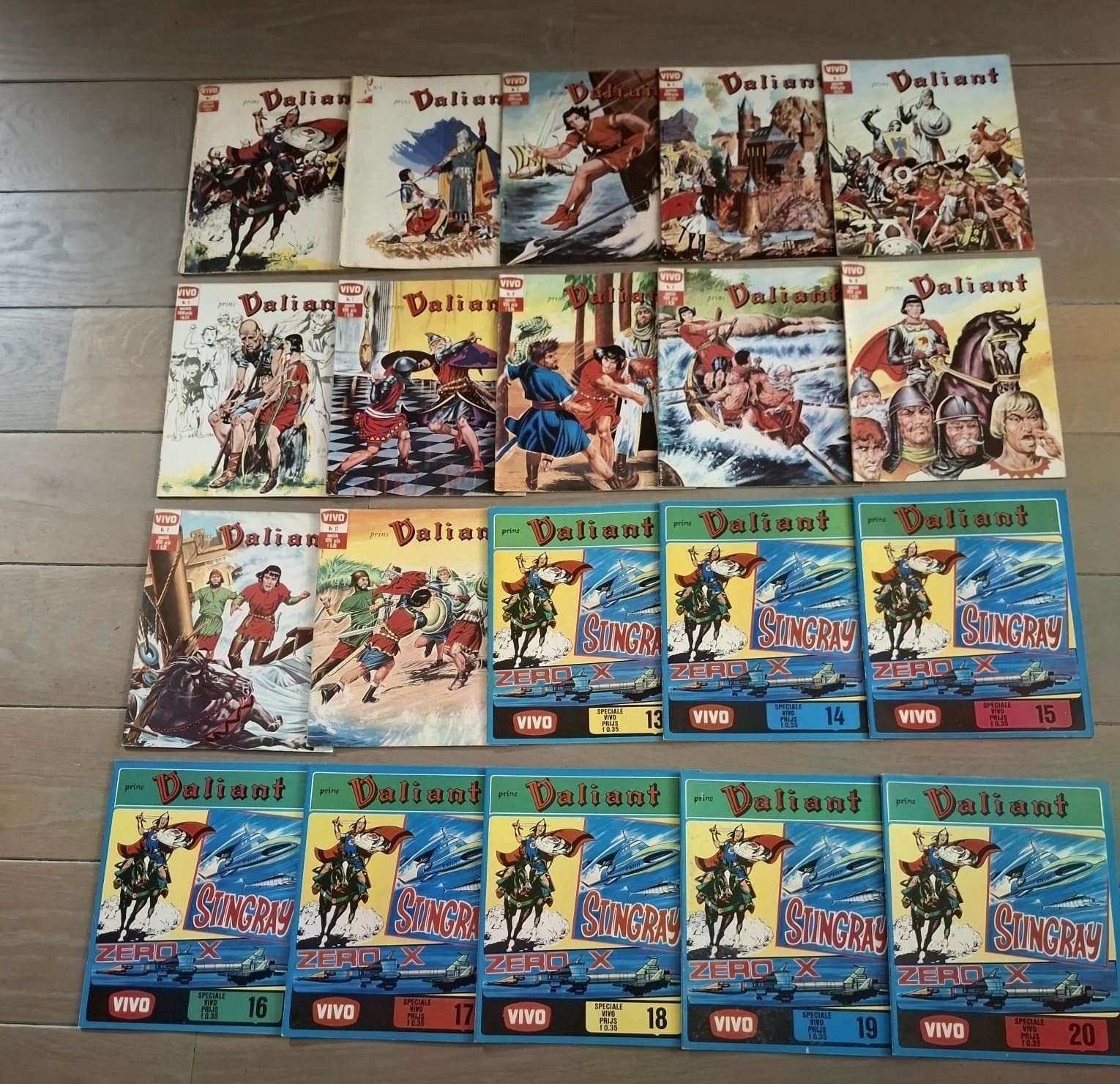 55 delen strip Prins Valiant - VIVO editie, Boeken, Meerdere stripboeken, Ophalen, Gelezen