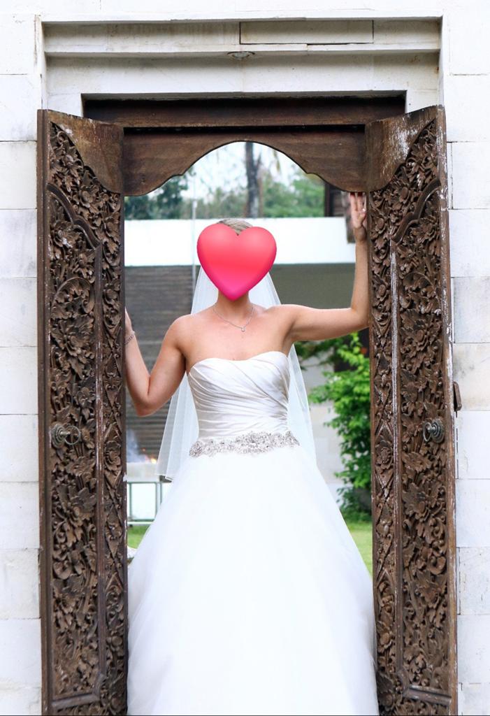 Pronovias Plesana Trouwjurk maat 38/40 inclusief toebehoren, Trouwjurk, Wit, Pronovias, Ophalen of Verzenden
