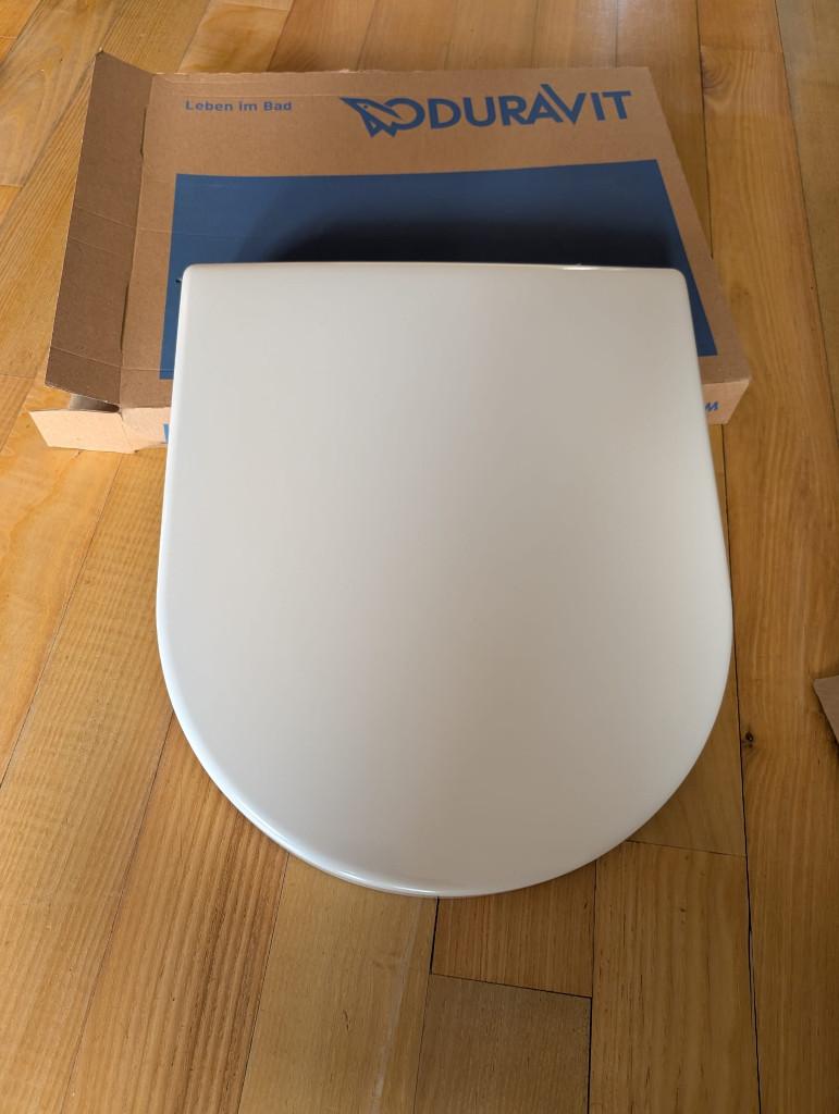 WC bril van Duravit Starck 37x43,7 cm kunststof-glans wit, Ophalen, Nieuw, Toilet