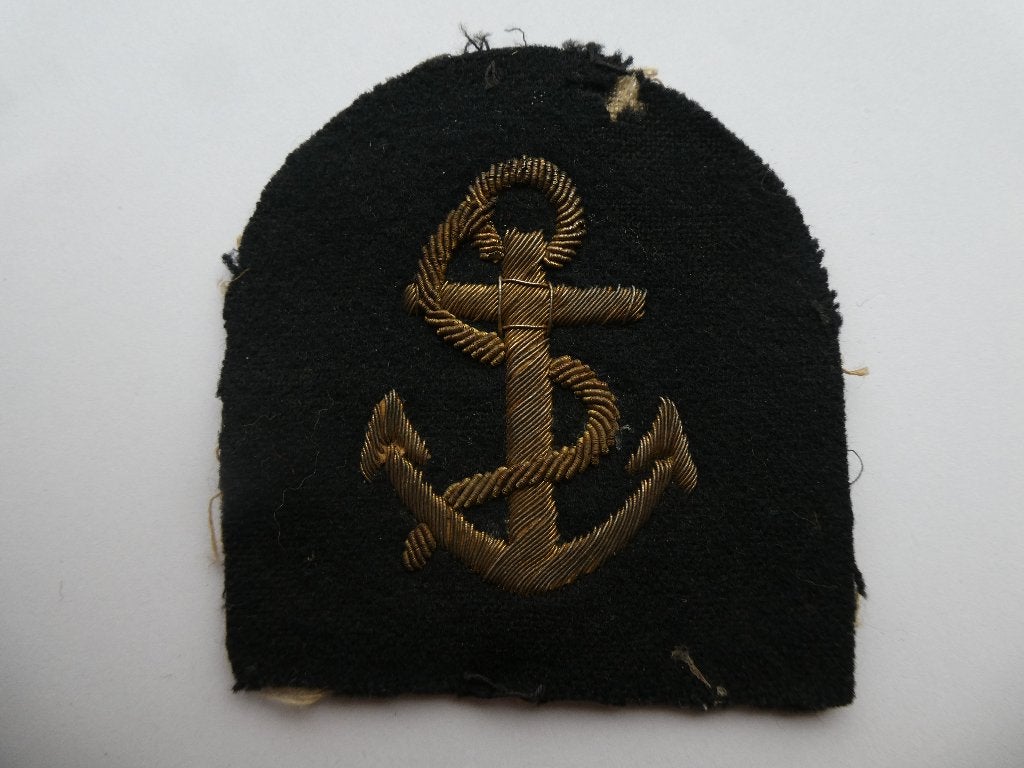 British Royal Navy Leading Seamans badge., Ophalen of Verzenden, Marine, Engeland, Embleem of Badge