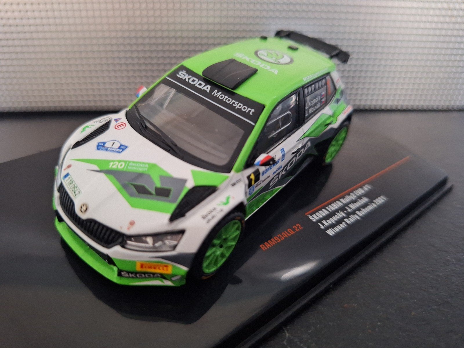 Skoda Fabia Rally 2 Evo #1 Bohemia 2021 
Schaal 1:43, Overige merken, IXO, IXO, Nieuw