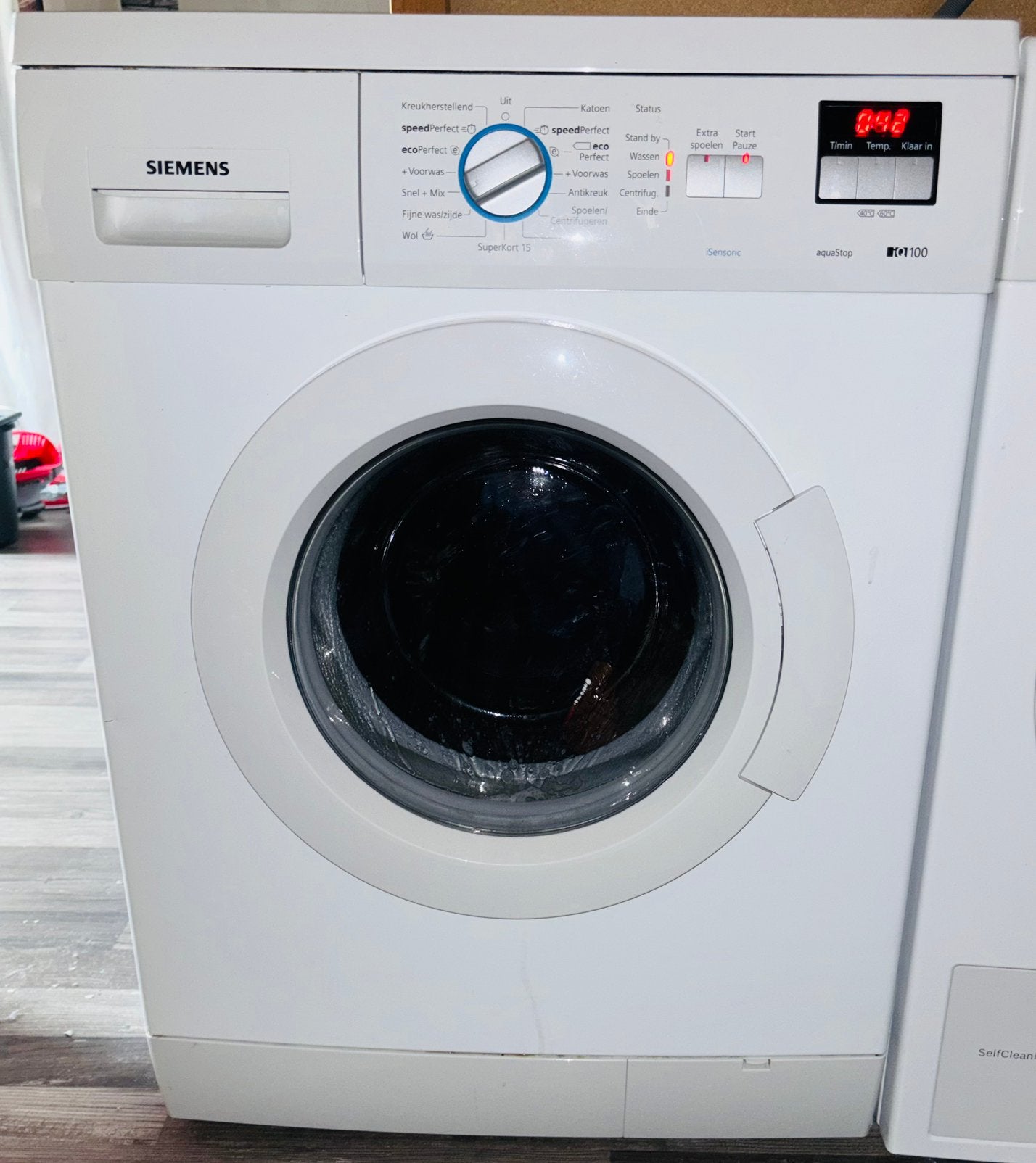 Siemens WM14E248NL wasmachine – 7 kg – zeer nette staat, Ophalen of Verzenden, Zo goed als nieuw, 85 tot 90 cm, 1200 tot 1600 toeren
