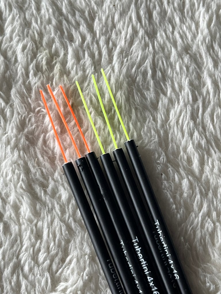 adv 181 / NIEUW set 6 dobbers TUBERTINI 0,50gr, Ophalen of Verzenden, Nieuw, Dobber of Lood