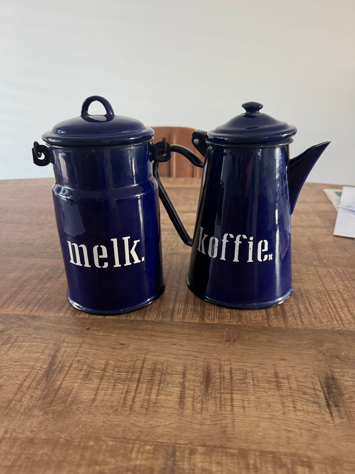 Authentiek Koffie- en Melkstel - Landelijke Stijl, Ophalen of Verzenden