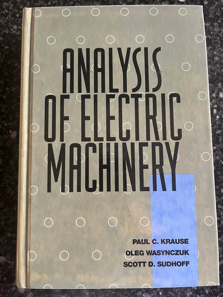 Analysis of Electric Machinery, Boeken, Ophalen of Verzenden, Gelezen, Elektrotechniek