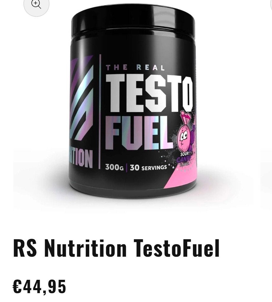 RS Nutrition TestoFuel - Zure Snoep Smaak (300g), Nieuw, Ophalen of Verzenden, Onbekend, RS Nutrition