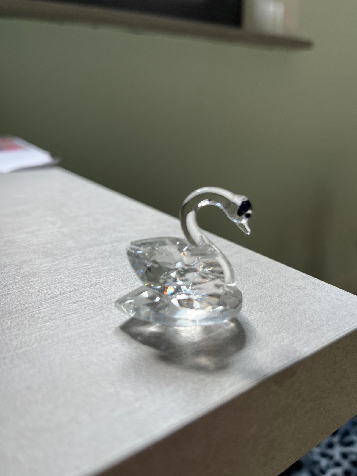 Swarovski zwaantje, Ophalen of Verzenden, Zo goed als nieuw, Figuurtje