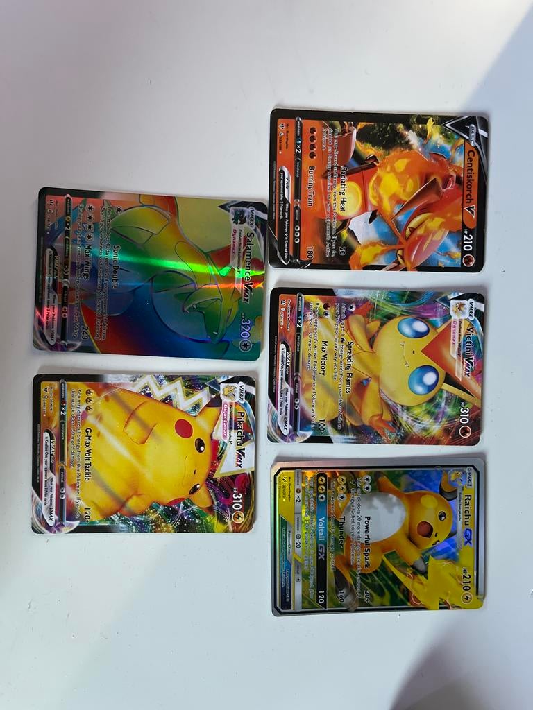 Pokémon Kaarten VMAX/V/GX Collectie - 5 Zeldzame Kaarten, Hobby en Vrije tijd, Verzamelkaartspellen | Pokémon, Ophalen of Verzenden