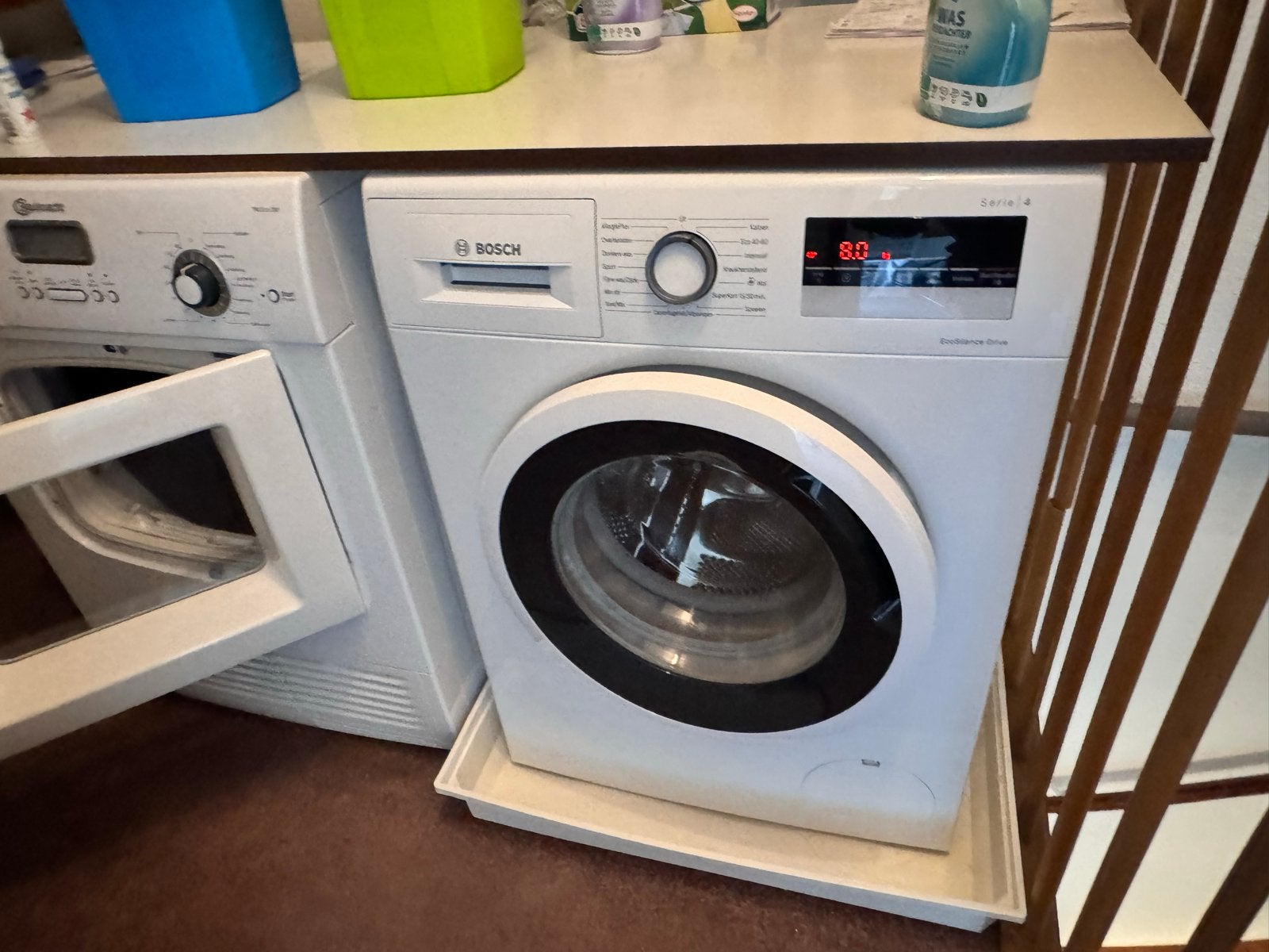 Bosch Serie 4 Wasmachine 8 kg - Zo goed als nieuw, Ophalen, 1200 tot 1600 toeren, 8 tot 10 kg, Zo goed als nieuw