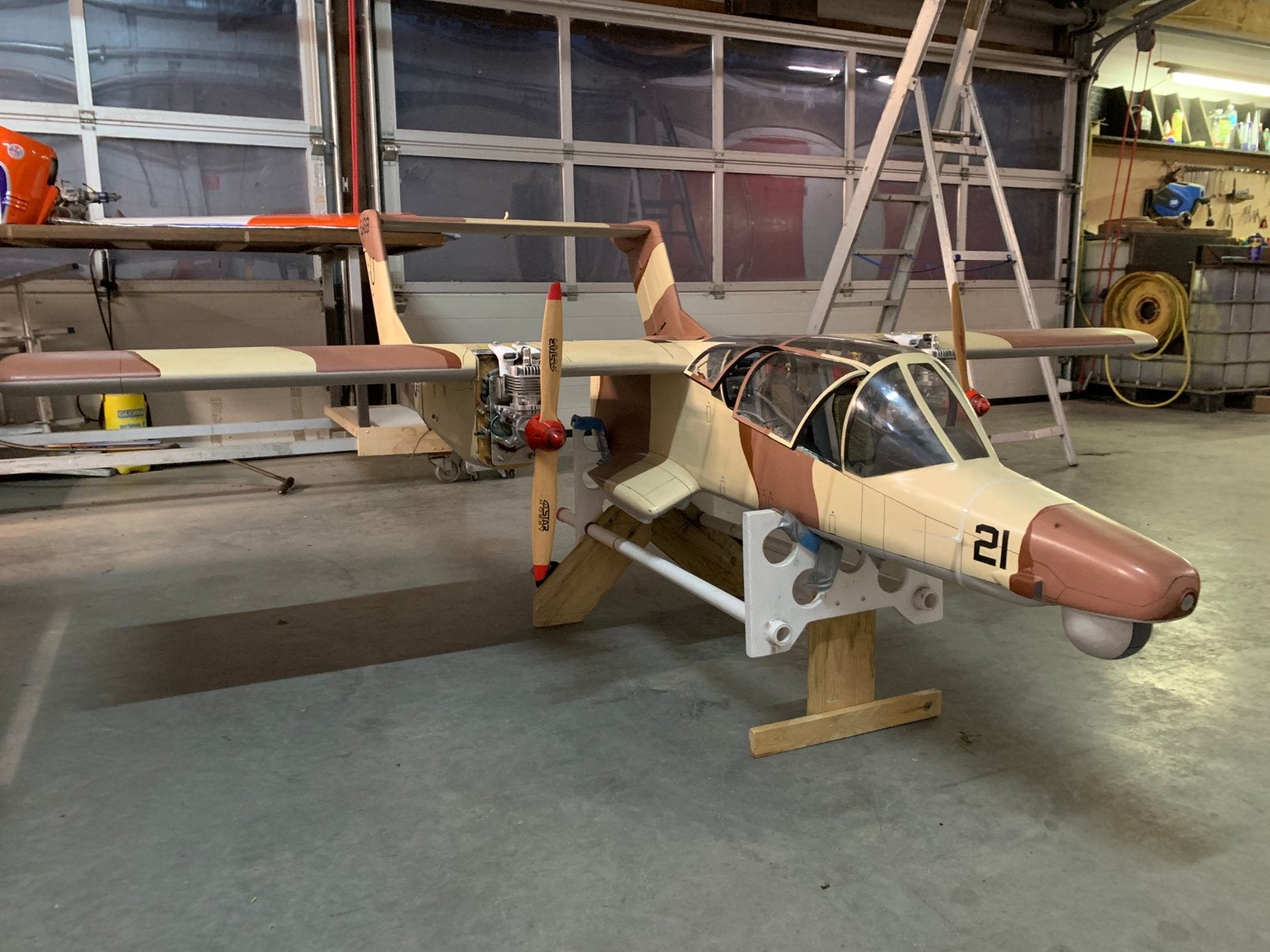 Ov 10 bronco schaalmodel palmer, Ophalen of Verzenden, Gebruikt, Benzine, RTF (Ready to Fly)
