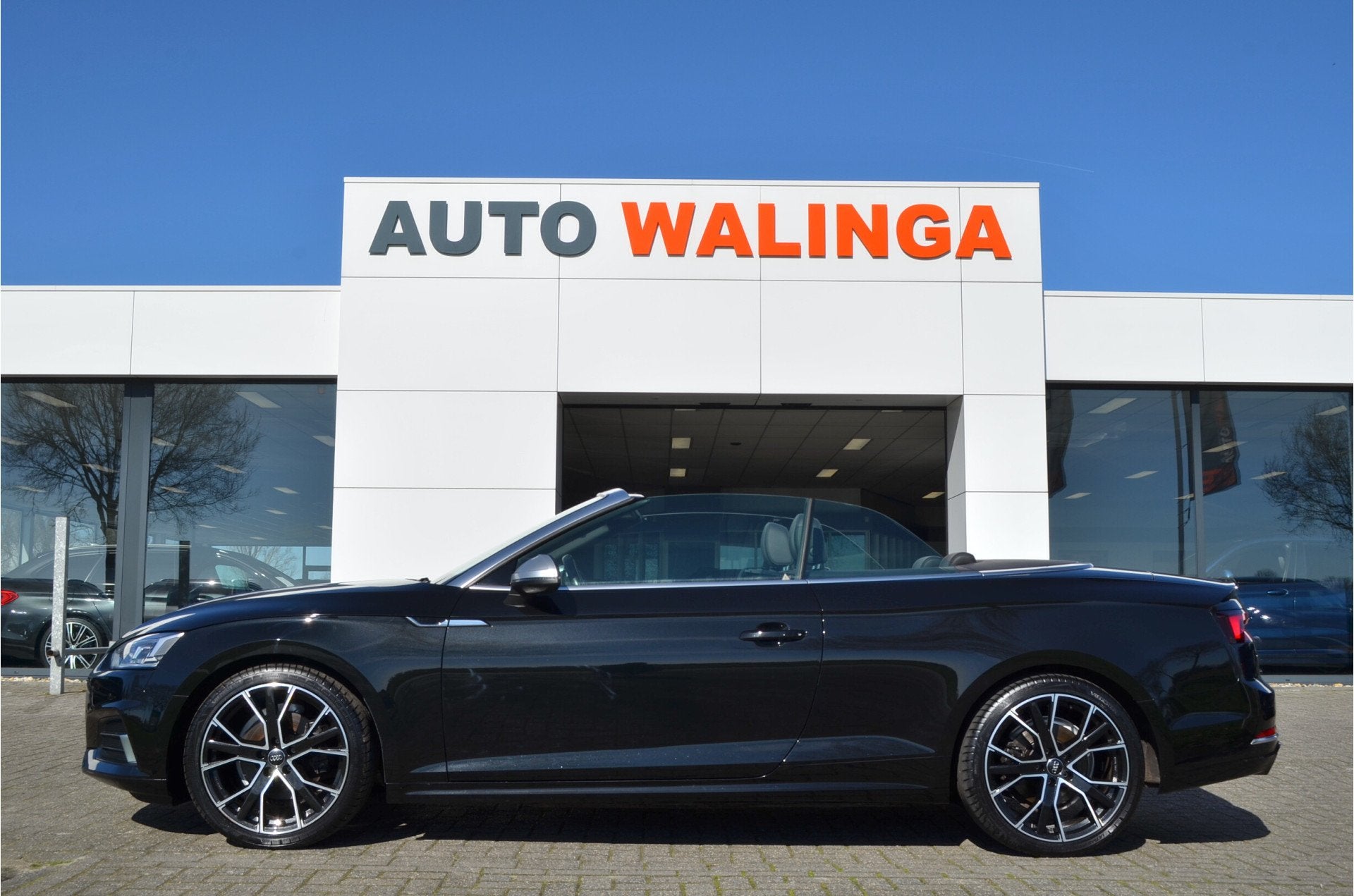 Audi A5 Cabriolet 2.0 TFSI MHEV 191pk Sport Pro Line S Camer, Auto's, Audi, Gebruikt, 4 stoelen, Zwart, Bedrijf