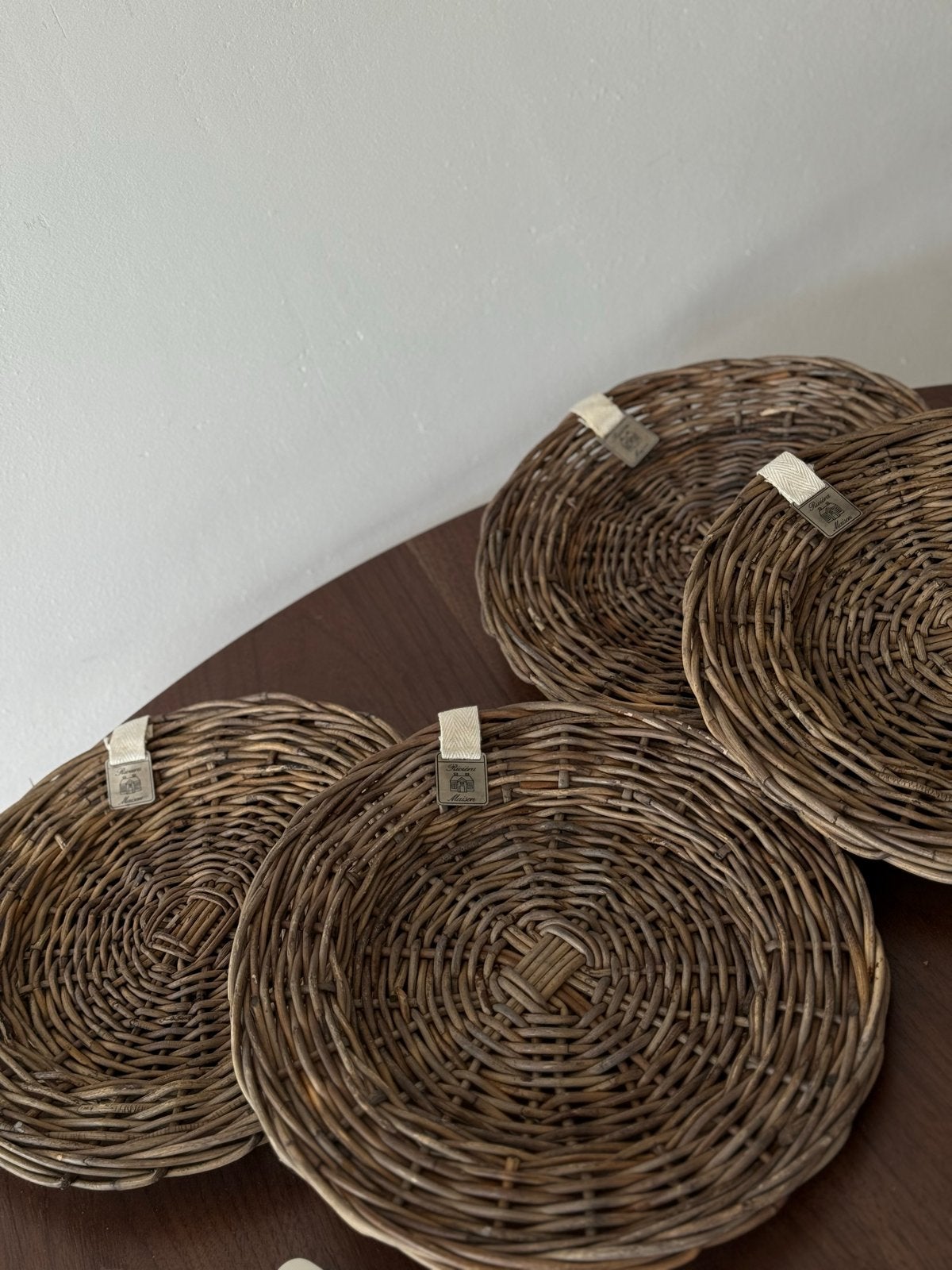 Riviera maison rustic rattan 4 Onderborden, Overige materialen, Overige typen, Ophalen of Verzenden, Zo goed als nieuw