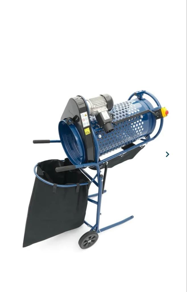 Elektrische Trommelzeef voor Compost en Grond, Tuin en Terras, Ophalen of Verzenden, Zo goed als nieuw, Elektrisch, Met opvangzak