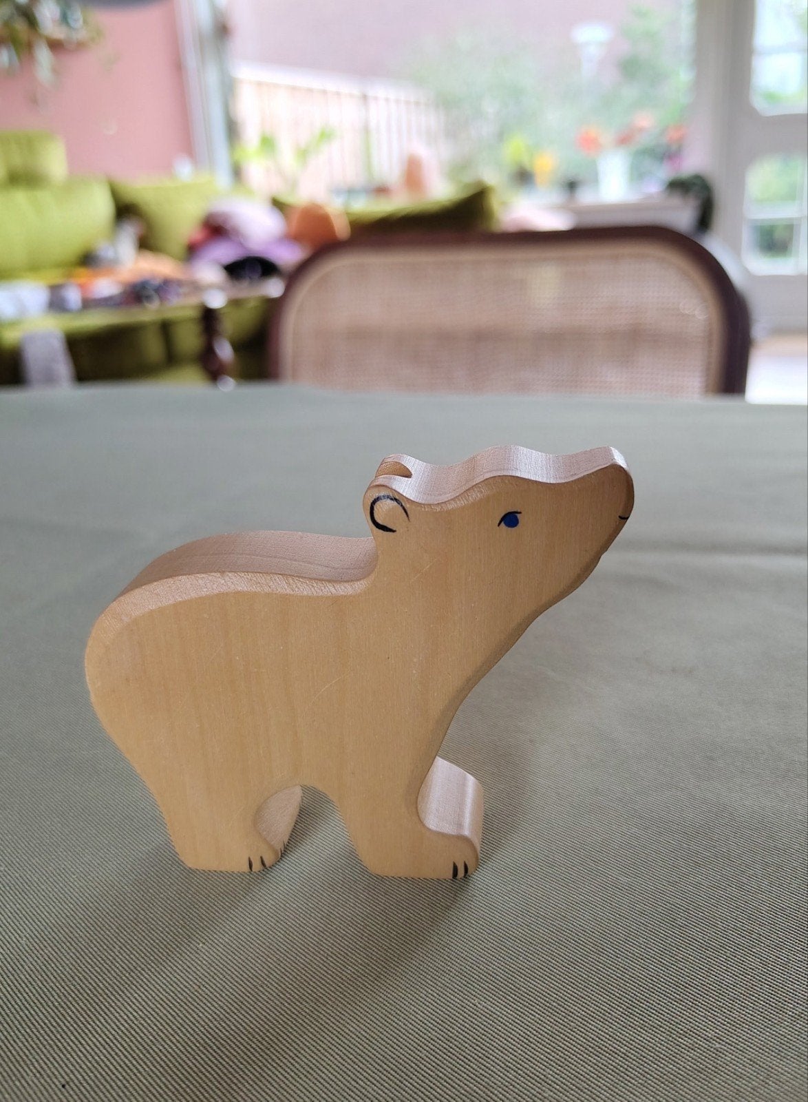 Holztiger  speelgoed dieren: ijsbeer, wolf en orka, Ophalen of Verzenden, Zo goed als nieuw