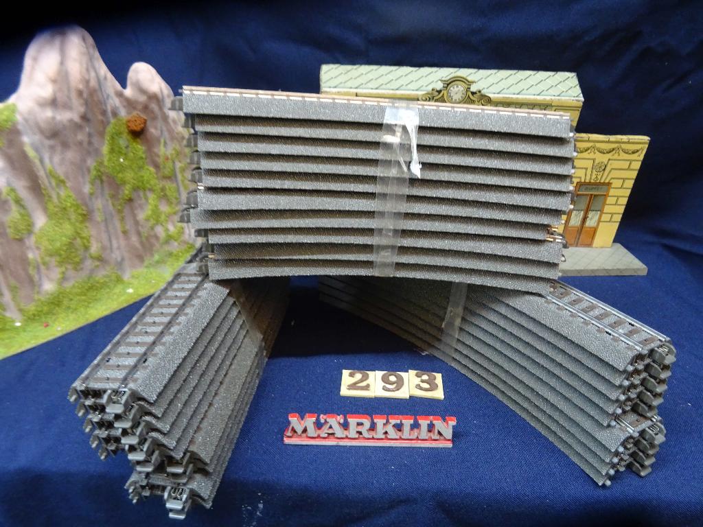 293=Marklin kavel 2 met C rails.       195, Wisselstroom, Rails, Ophalen of Verzenden, Zo goed als nieuw