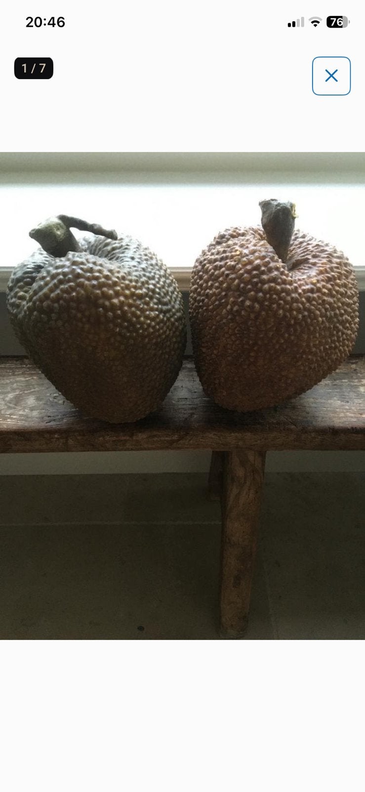 Sier fruit, Ophalen, Zo goed als nieuw
