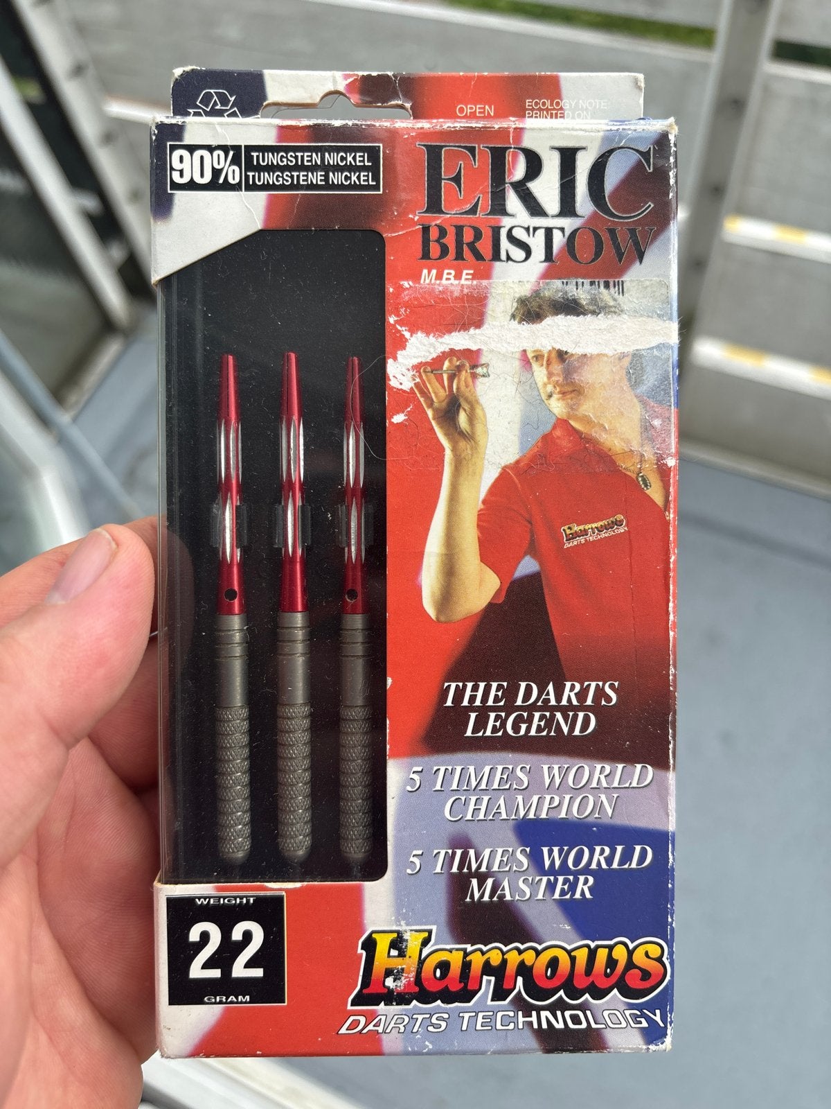 Unieke set Eric Bristow Harrows Darts 22g - Nieuw in doos, Ophalen of Verzenden, Nieuw, Pijlen