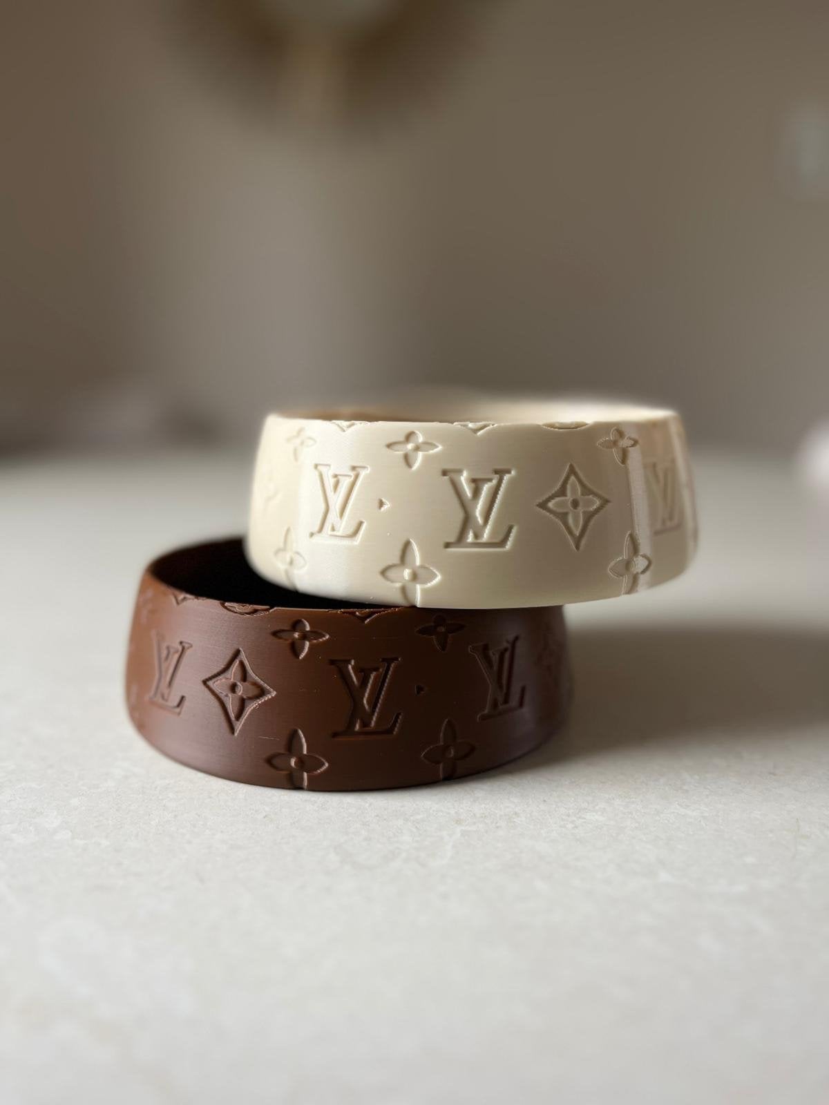 Unieke & Designer Voerbak –3D Geprint (Louis Vuitton Stijl), Dieren en Toebehoren, Verzenden, Nieuw