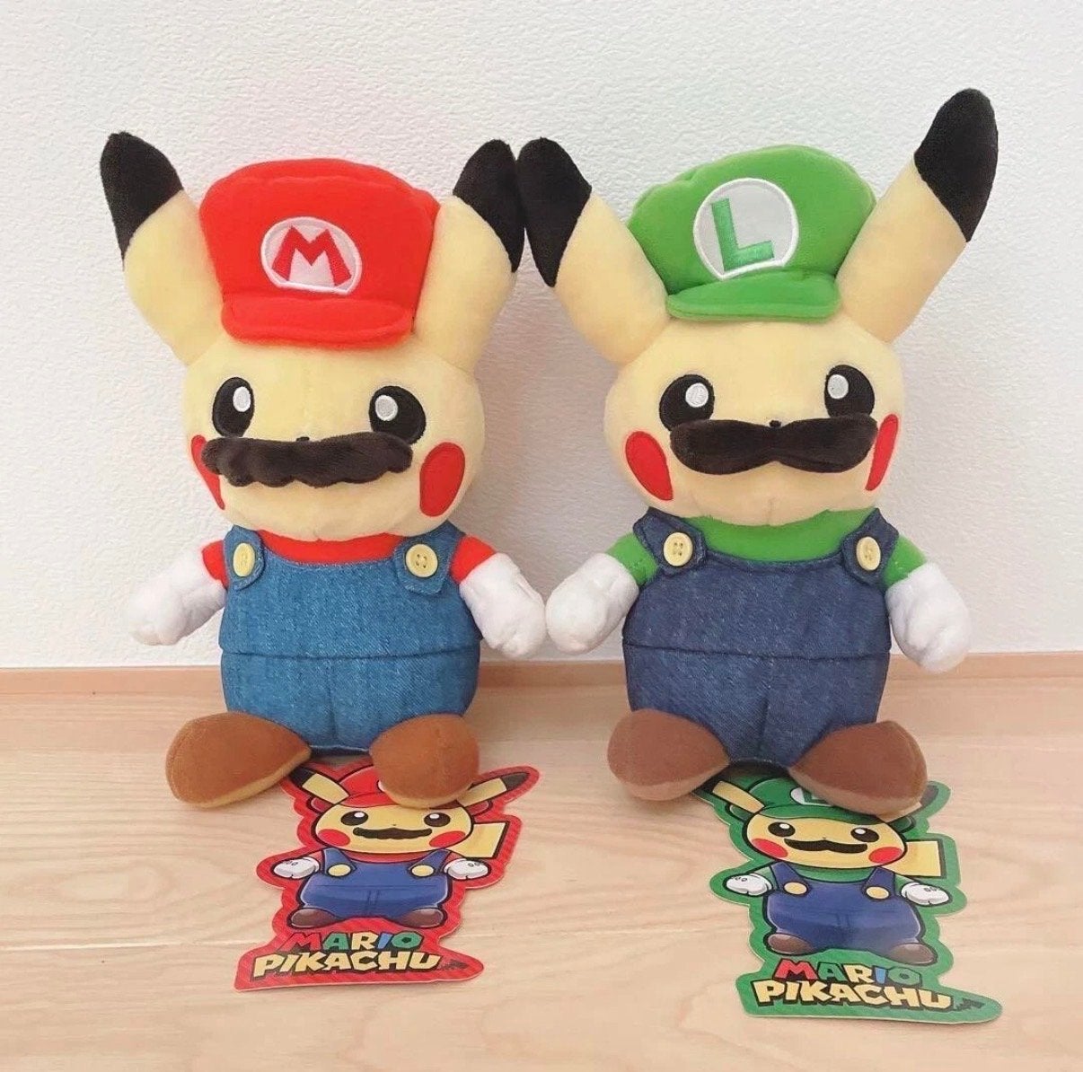 Pikachu Mario & Luigi Knuffels - Pokémon x Super Mario, Ophalen, Zo goed als nieuw, Overige typen