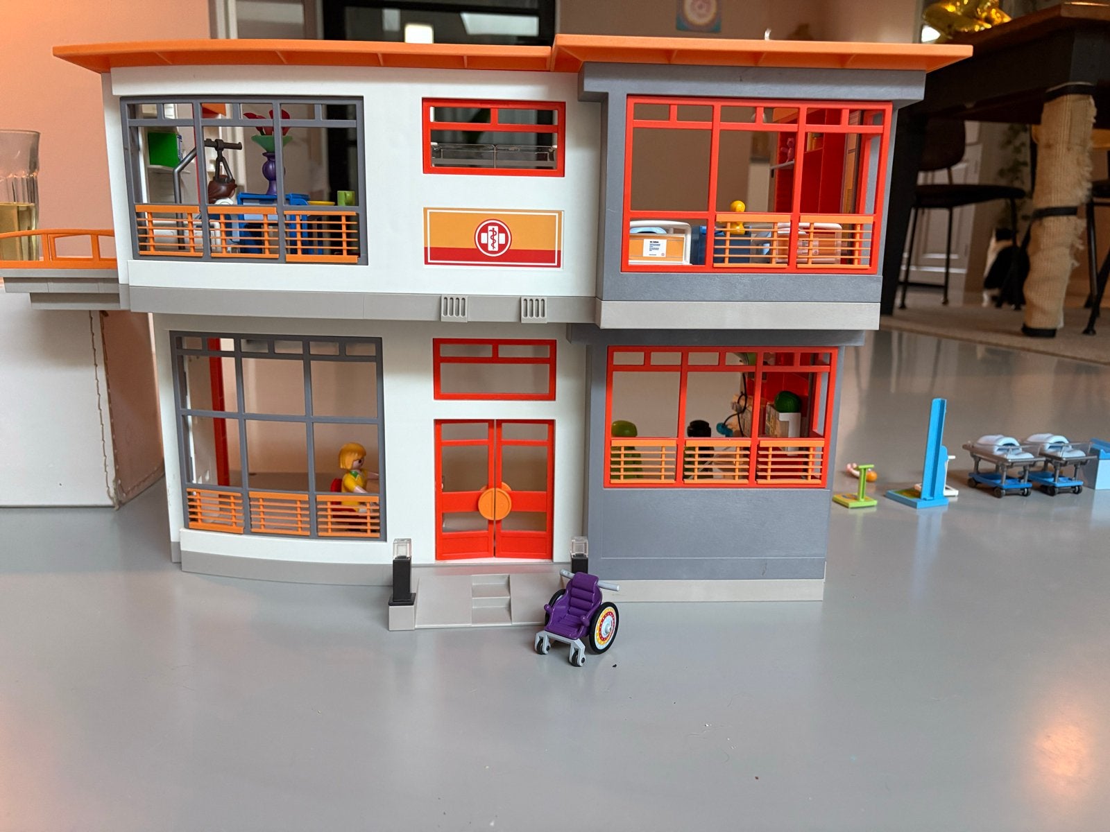Playmobil Ziekenhuis met accessoires, Ophalen, Zo goed als nieuw, Jongen of Meisje