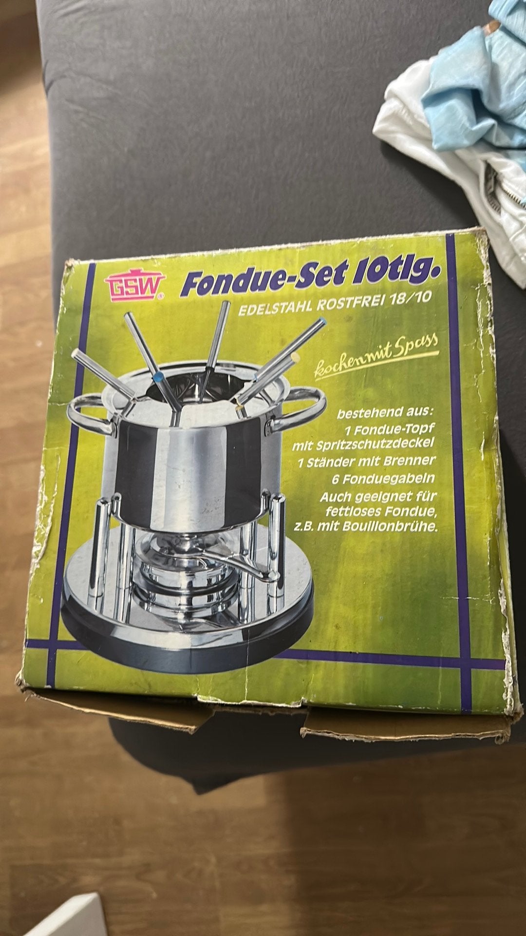 Fondue set!, Ophalen, Zo goed als nieuw, Brander, Fondueset