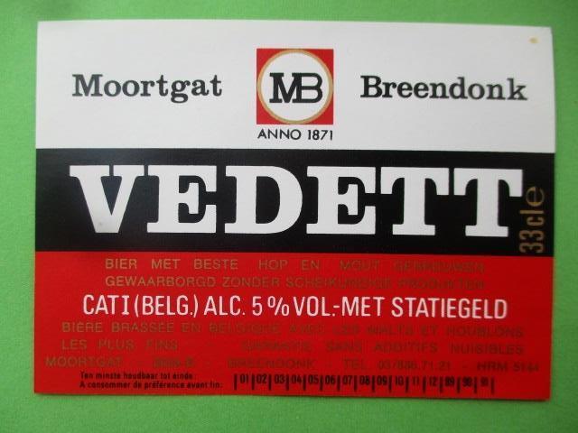 bieretiket Belgie 12-3 (A4) duvel, Ophalen of Verzenden, Zo goed als nieuw, Overige typen, Duvel