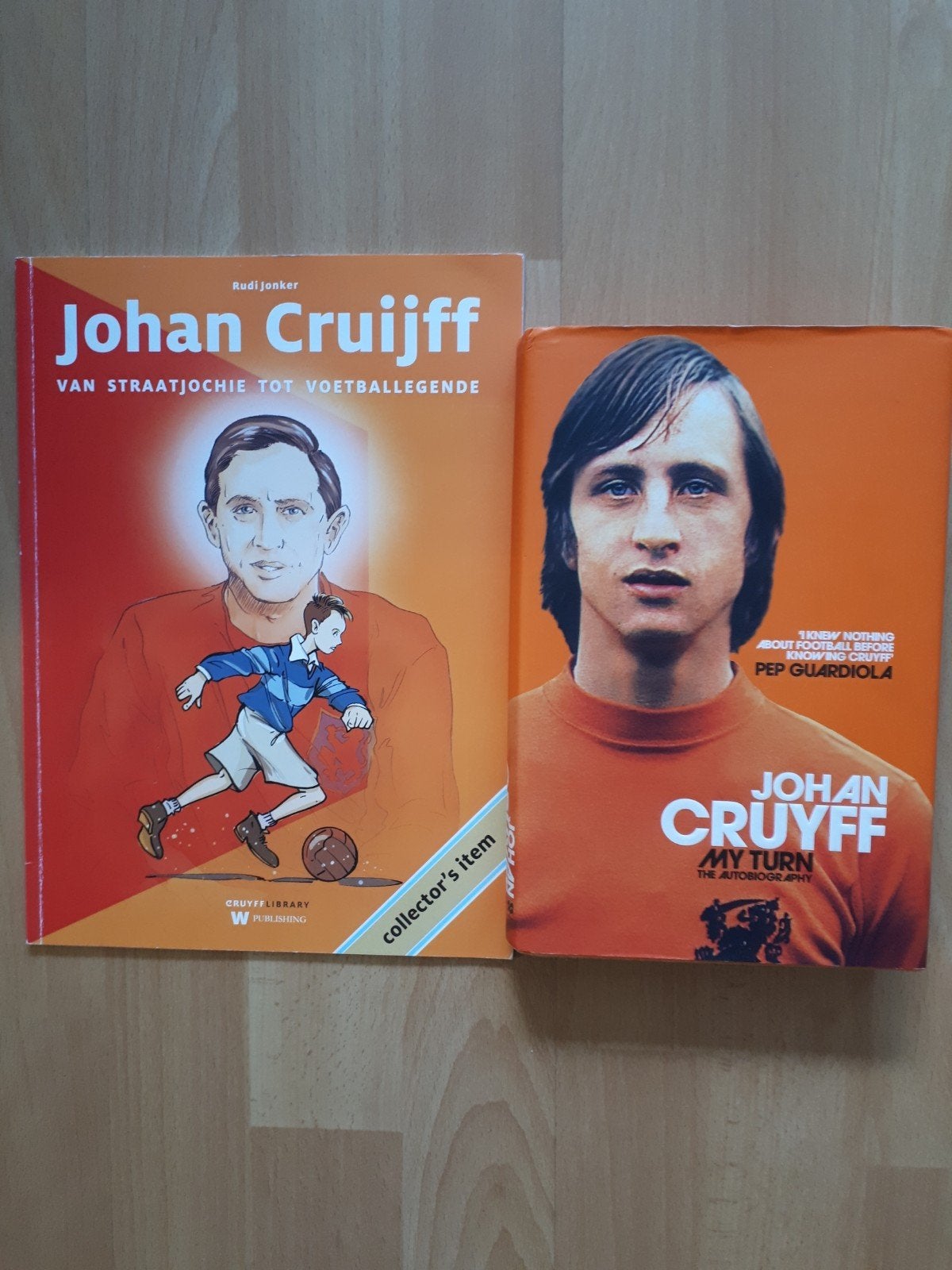 Johan Cruijff: Engelstalig boek + gratis stripboek, Eén stripboek, Ophalen of Verzenden, Zo goed als nieuw