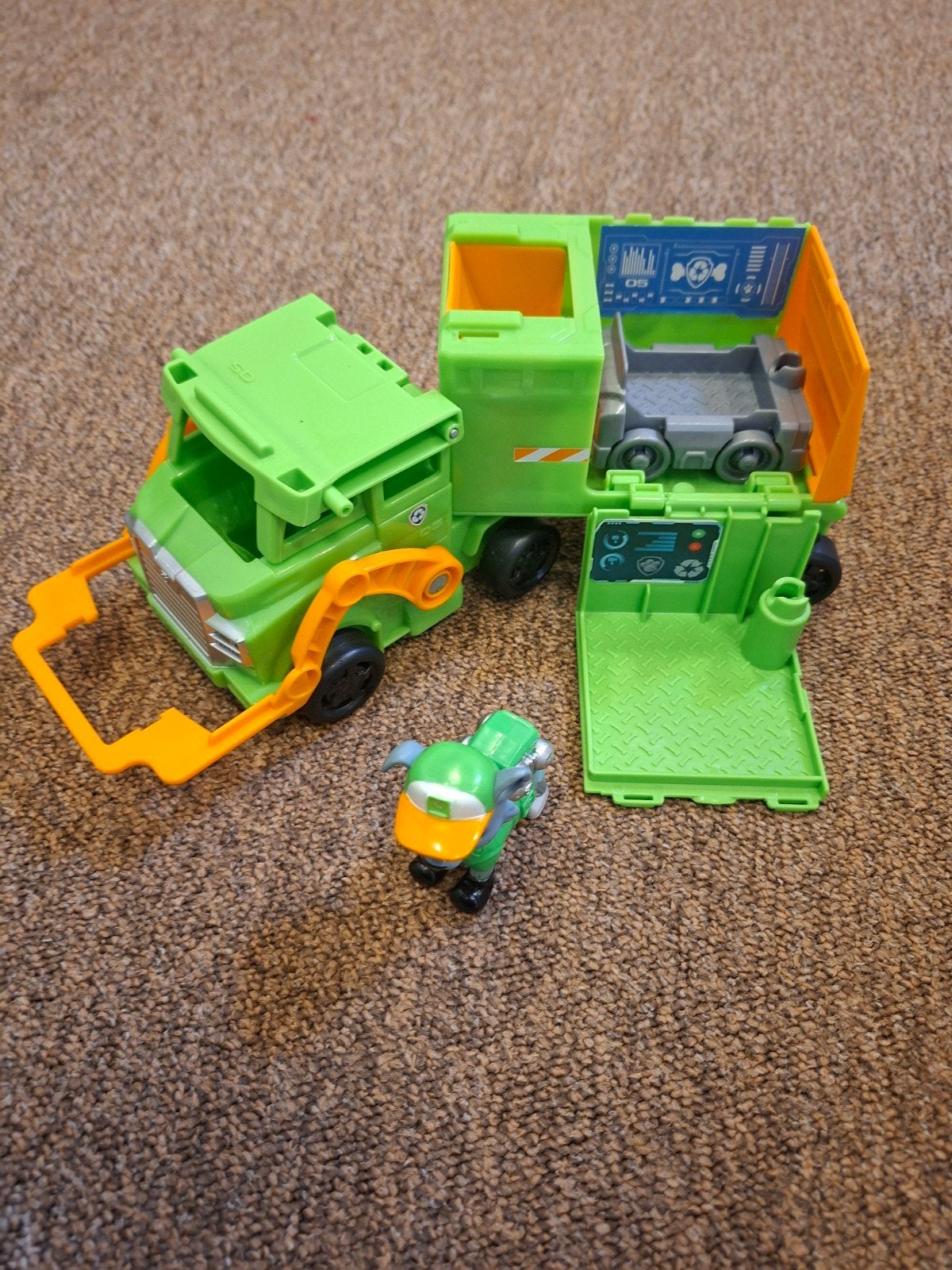 Paw Patrol Rocky's Recycle Truck met Rocky figuur, Ophalen of Verzenden, Zo goed als nieuw