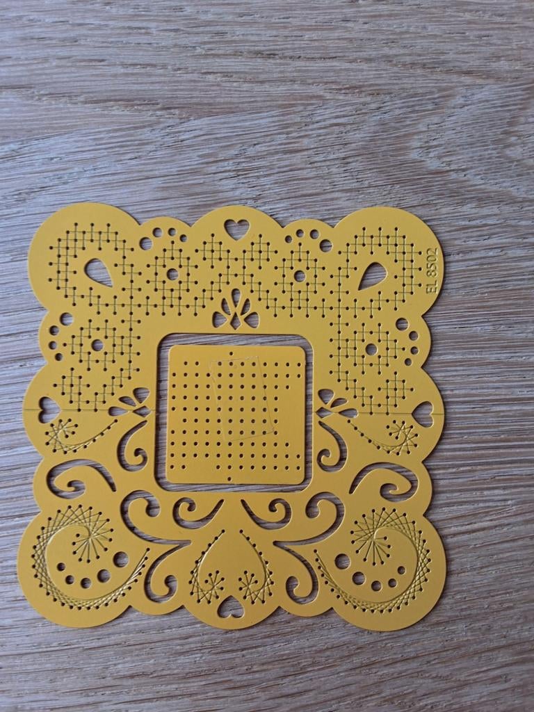 Borduurmal voor kaarten en scrapbooking - EL 8502, Ophalen of Verzenden, Gebruikt, Handborduren, Onderdeel of Toebehoren