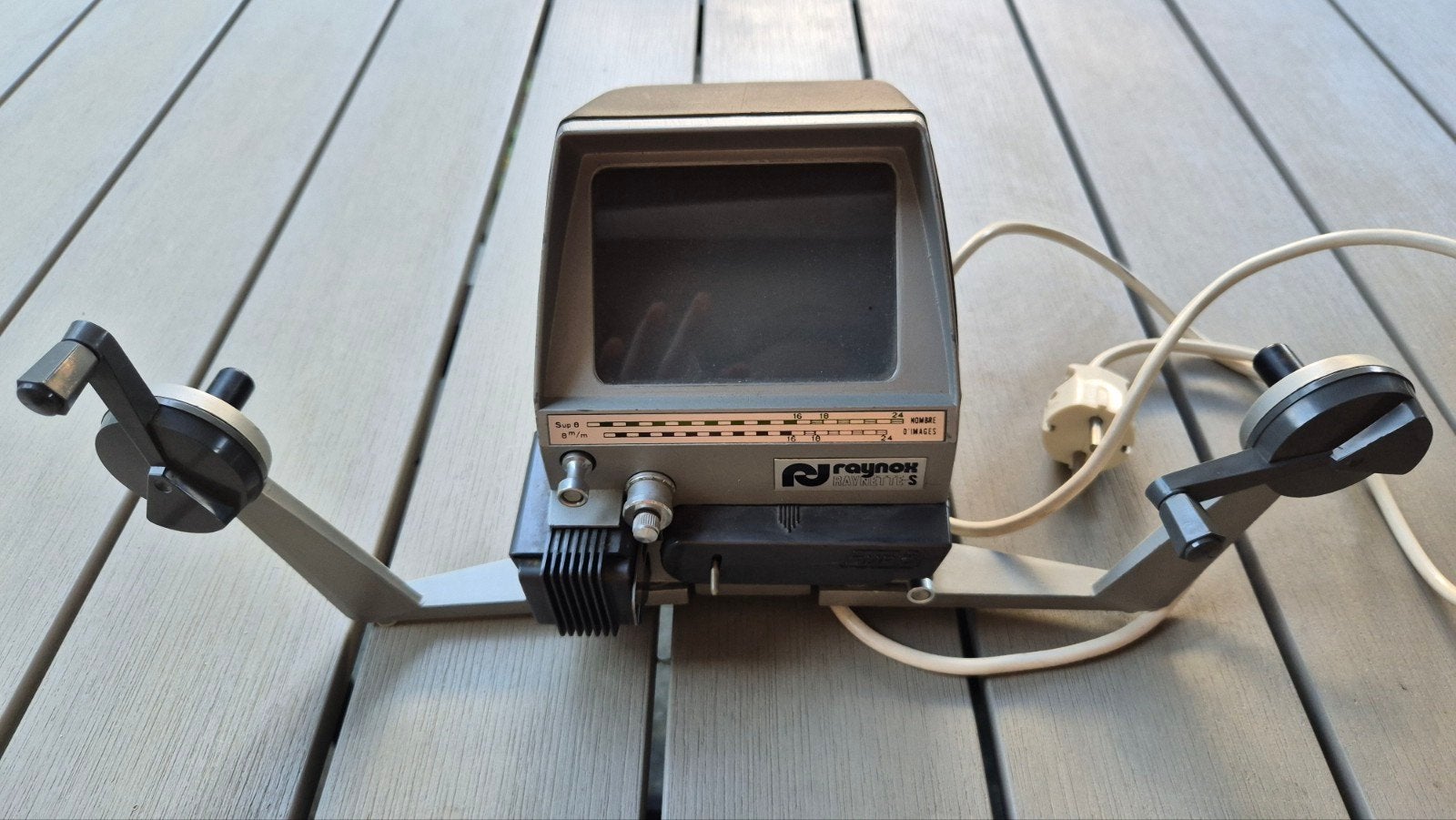 Vintage Raynox S 8mm filmviewer met scherm, Ophalen, Niet werkend, Met scherm