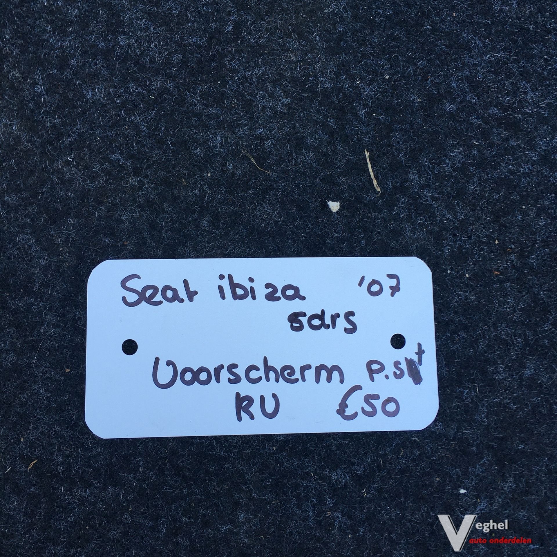 Seat Ibiza 1.2 D 5drs 2007 Wagennr 2500037  Voorscherm Recht, Auto-onderdelen, Carrosserie en Plaatwerk, Ophalen, Gebruikt, -