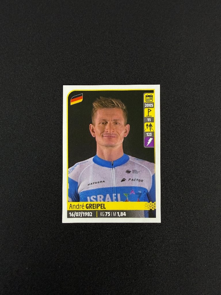 Andre Greipel Panini Tour de France 2020 Sticker, Verzenden, Zo goed als nieuw, Overige sporten, Poster, Plaatje of Sticker