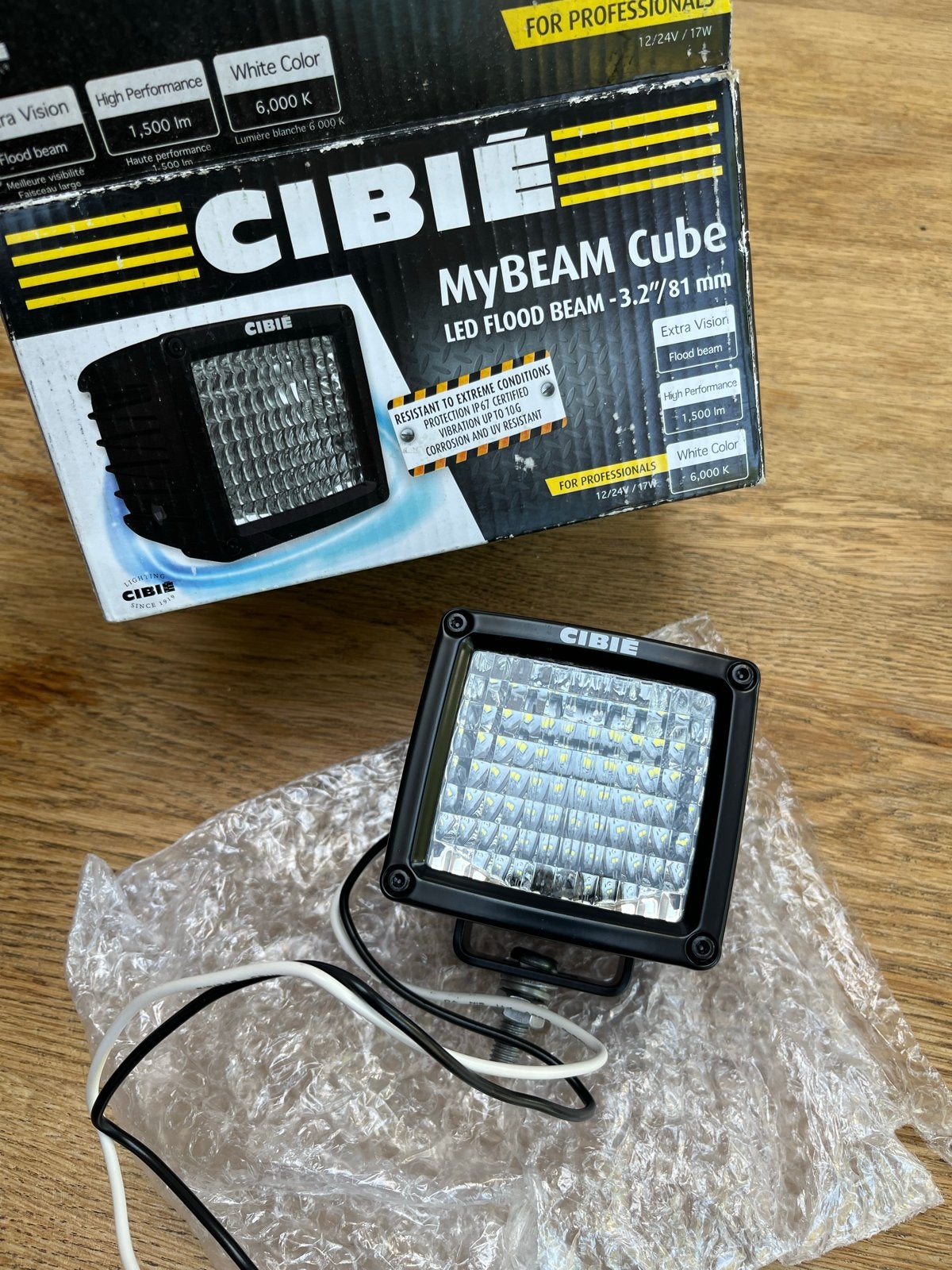 Cibie MyBEAM Cube LED werklamp 81mm - Krachtige vloerstraal, Auto-onderdelen, Verlichting, Universele onderdelen, Nieuw, Ophalen