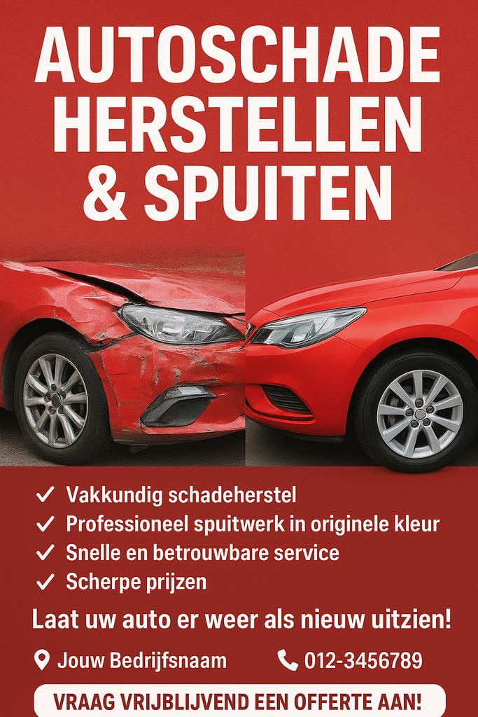 Auto schade Vakkundig schade herstel professioneel spuitwerk, Ophalen of Verzenden