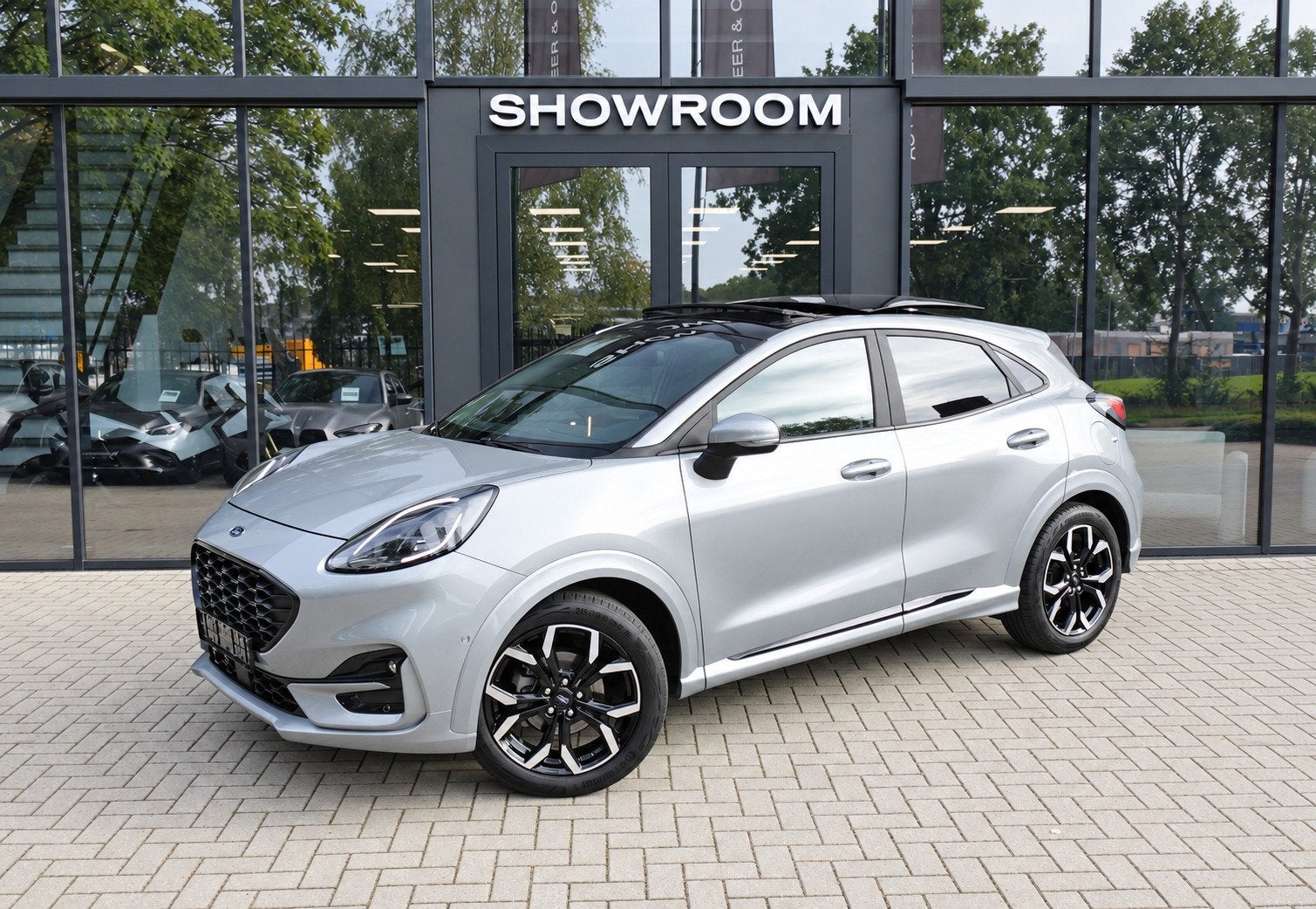 Ford Puma 1.0 EcoBoost Hybrid ST-Line X PANO B&O CAM, Auto's, Dealer onderhouden, Zwart, 1226 kg, Bedrijf