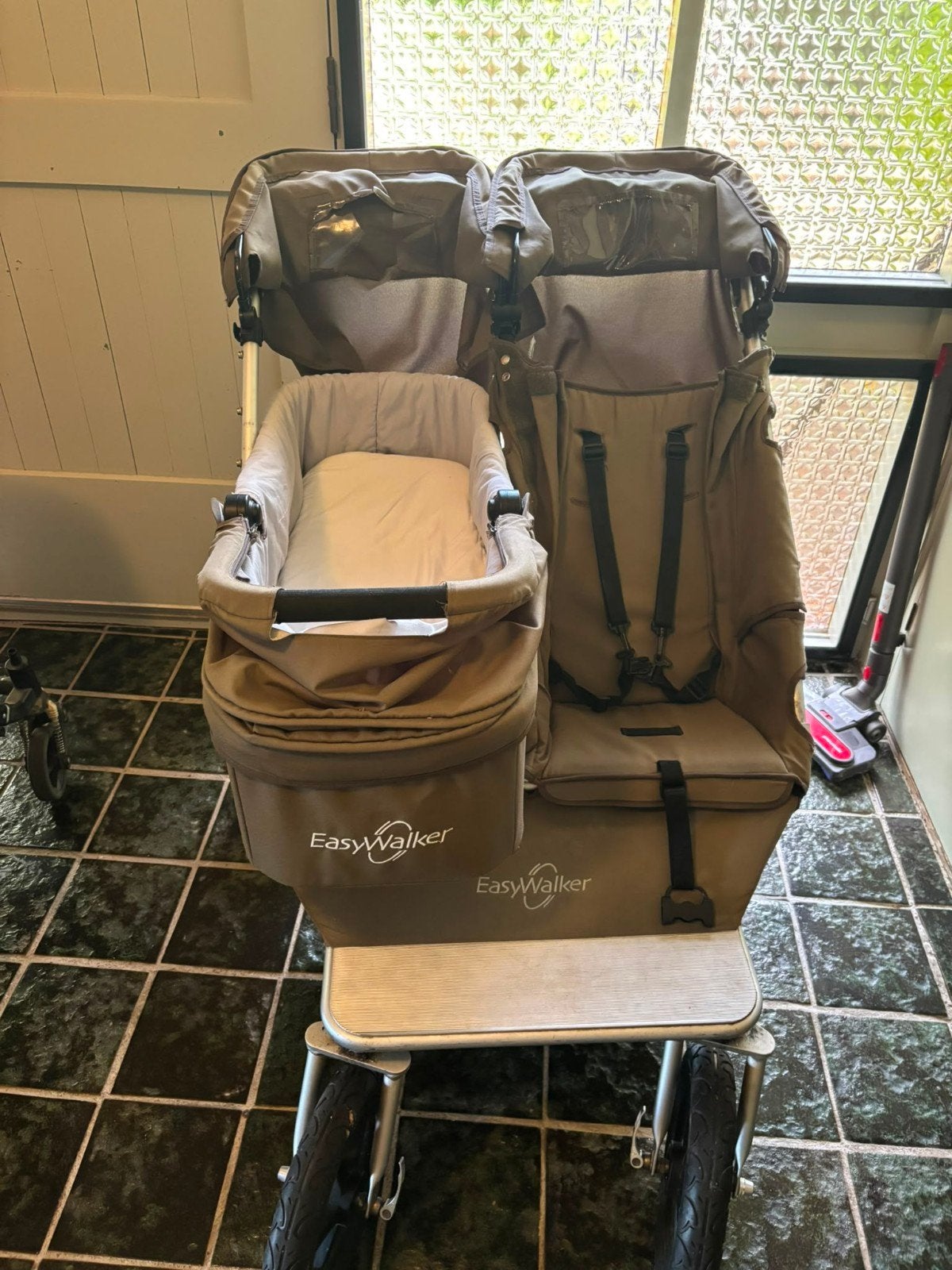 EasyWalker Duo wagen met zitgedeelte en reiswieg, Overige merken, Gebruikt, Ophalen of Verzenden, Duowagen