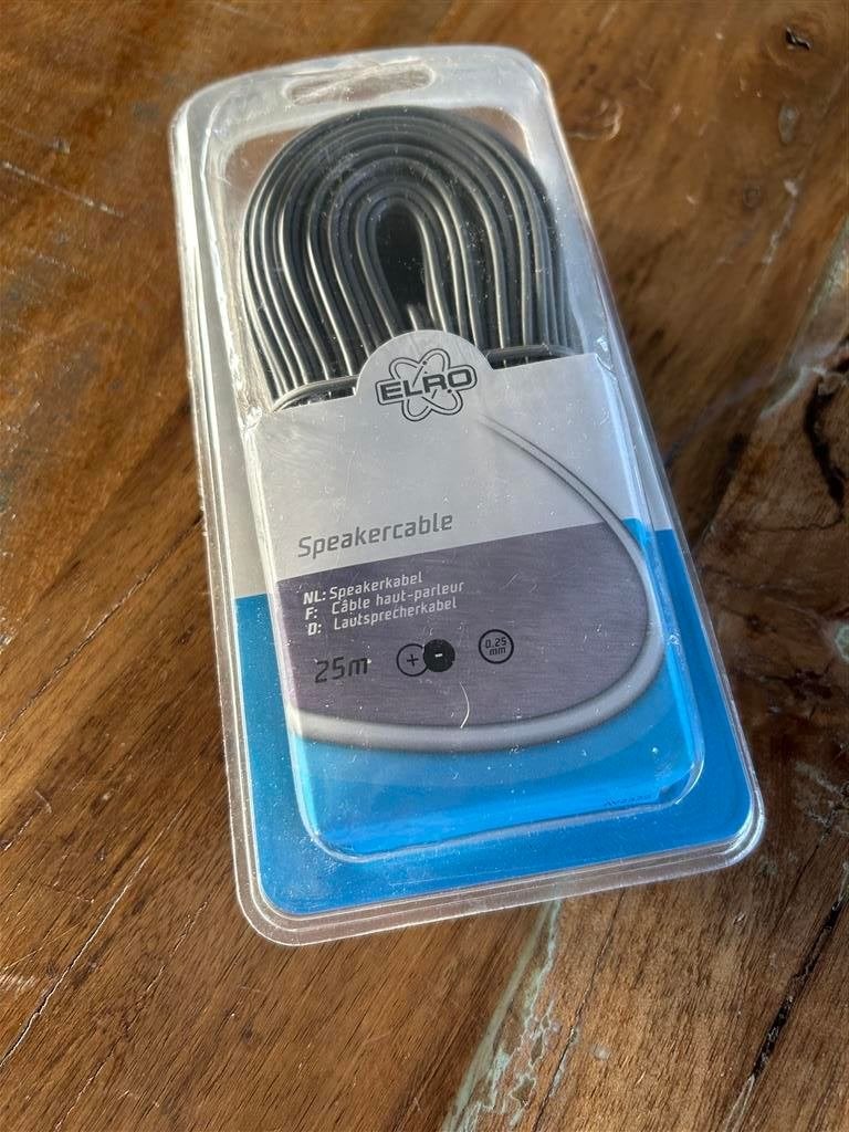 Luidsprekerkabel 25m - Elro, Ophalen of Verzenden, Nieuw