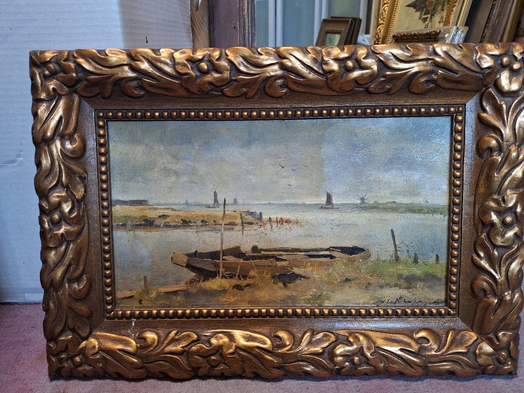 Schilderij, Ophalen of Verzenden, Olieverf, Paneel