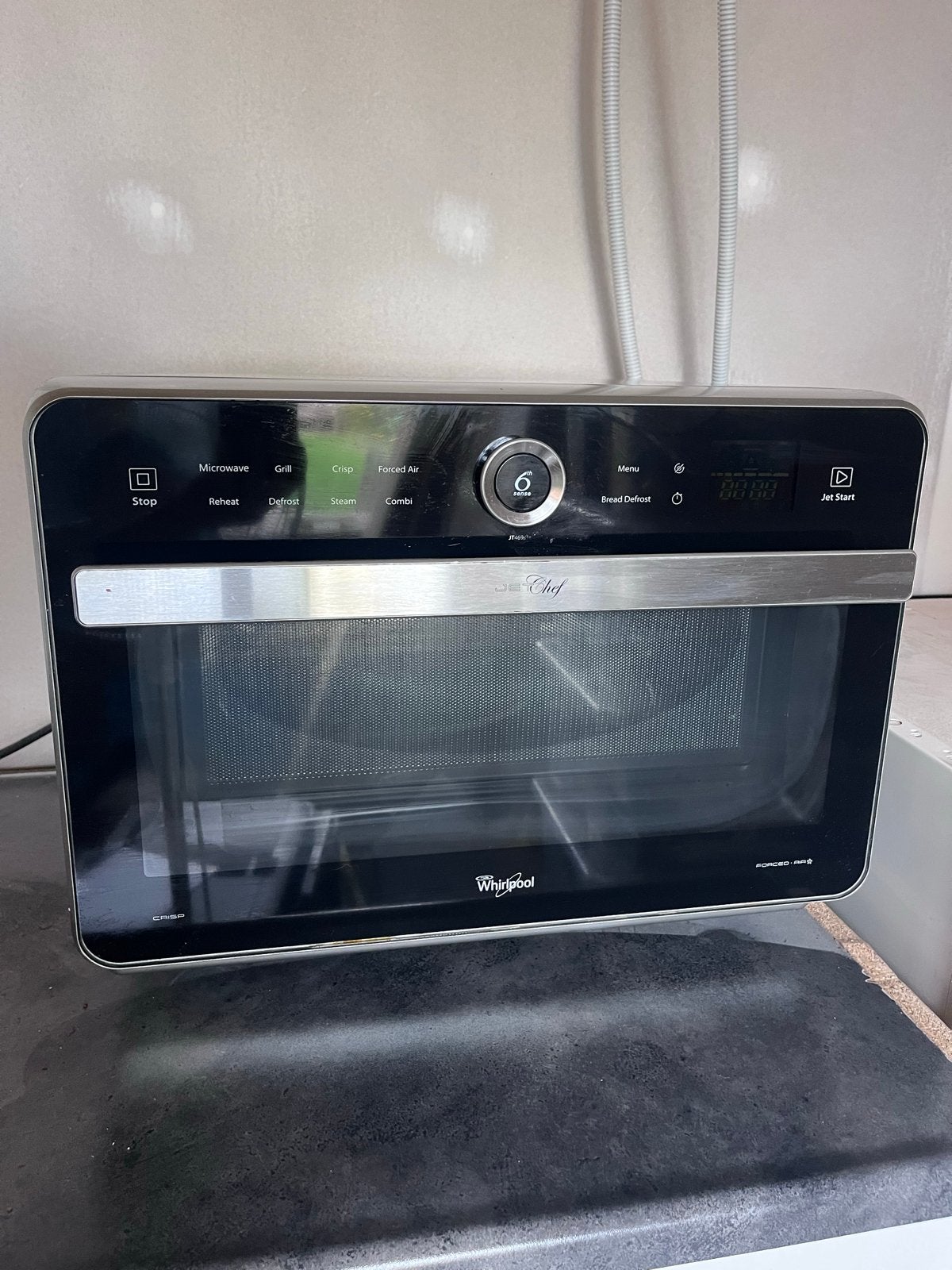Whirlpool Chef combimagnetron, Ophalen, Combimagnetron, Gebruikt, 60 cm of meer