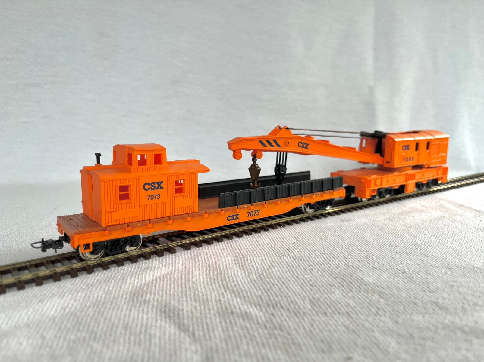 Mehano CSX 7000/7073 US kraanwagen H0, Overige merken, Gebruikt, Gelijkstroom of Wisselstroom, Wagon