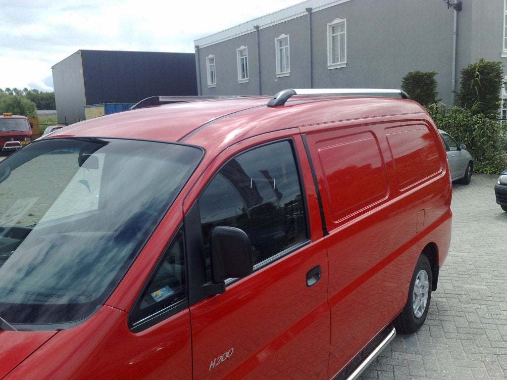 Hyundai H200 Dakrails aluminium chroom, Niet ingevuld, Niet ingevuld, Niet ingevuld