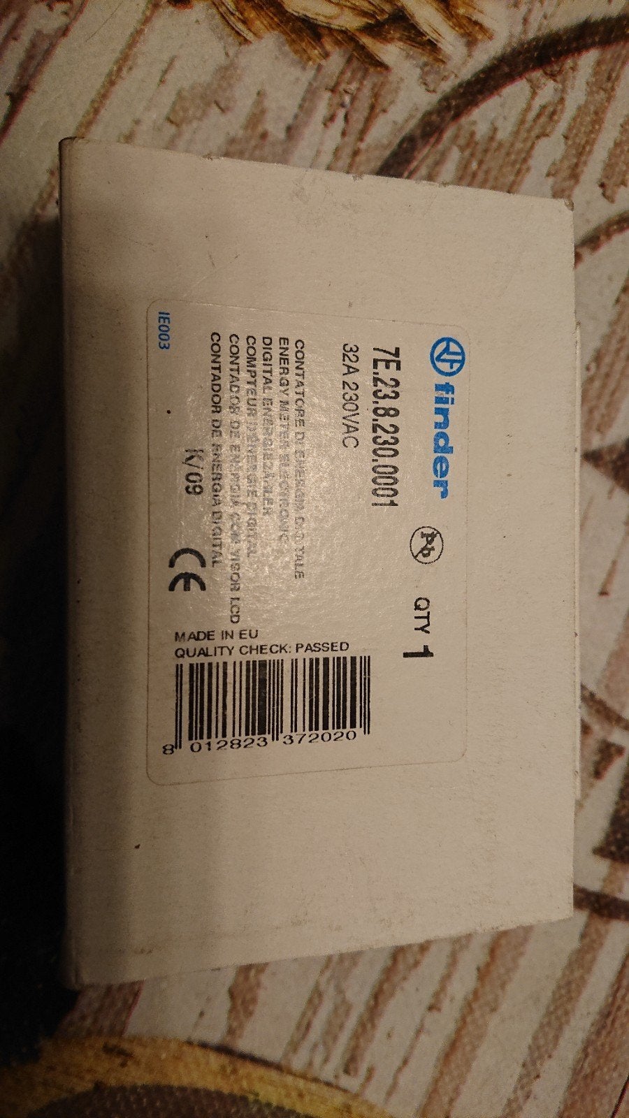 Finder 7E.23.8.230.0001 kwh meter, Ophalen of Verzenden, Nieuw, Overige merken, Overige typen
