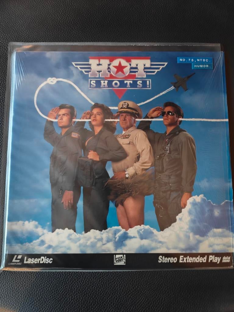 Hot Shots! LaserDisc - Klassieke Komedie, Cd's en Dvd's, Dvd's | Overige Dvd's, Vanaf 6 jaar, Ophalen of Verzenden