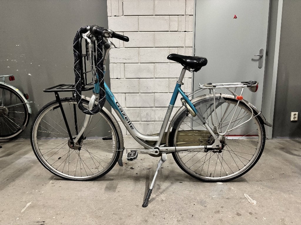 Gazelle Damesfiets Opknapper/Stationsfiets incl. kettingslot, Fietsen en Brommers, Ophalen, Versnellingen, Gazelle, Trommelrem