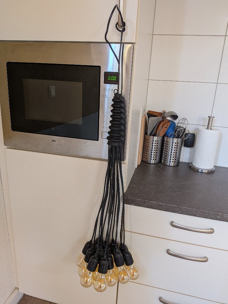 Lamp, Ophalen, Droogdesign, E27 (groot), Zo goed als nieuw